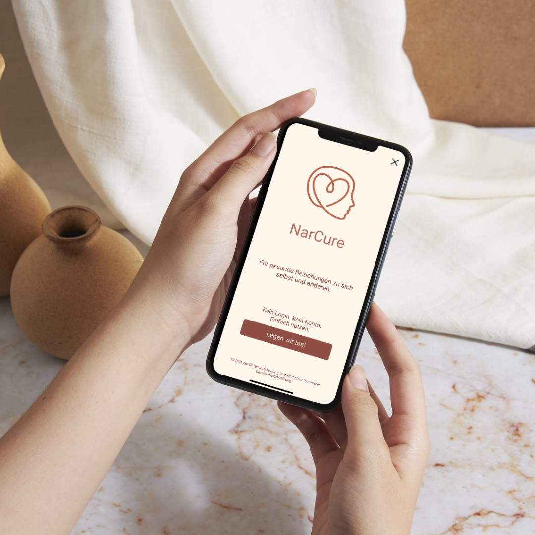 Iphone Screenshot NarCure App: Startbildschirm